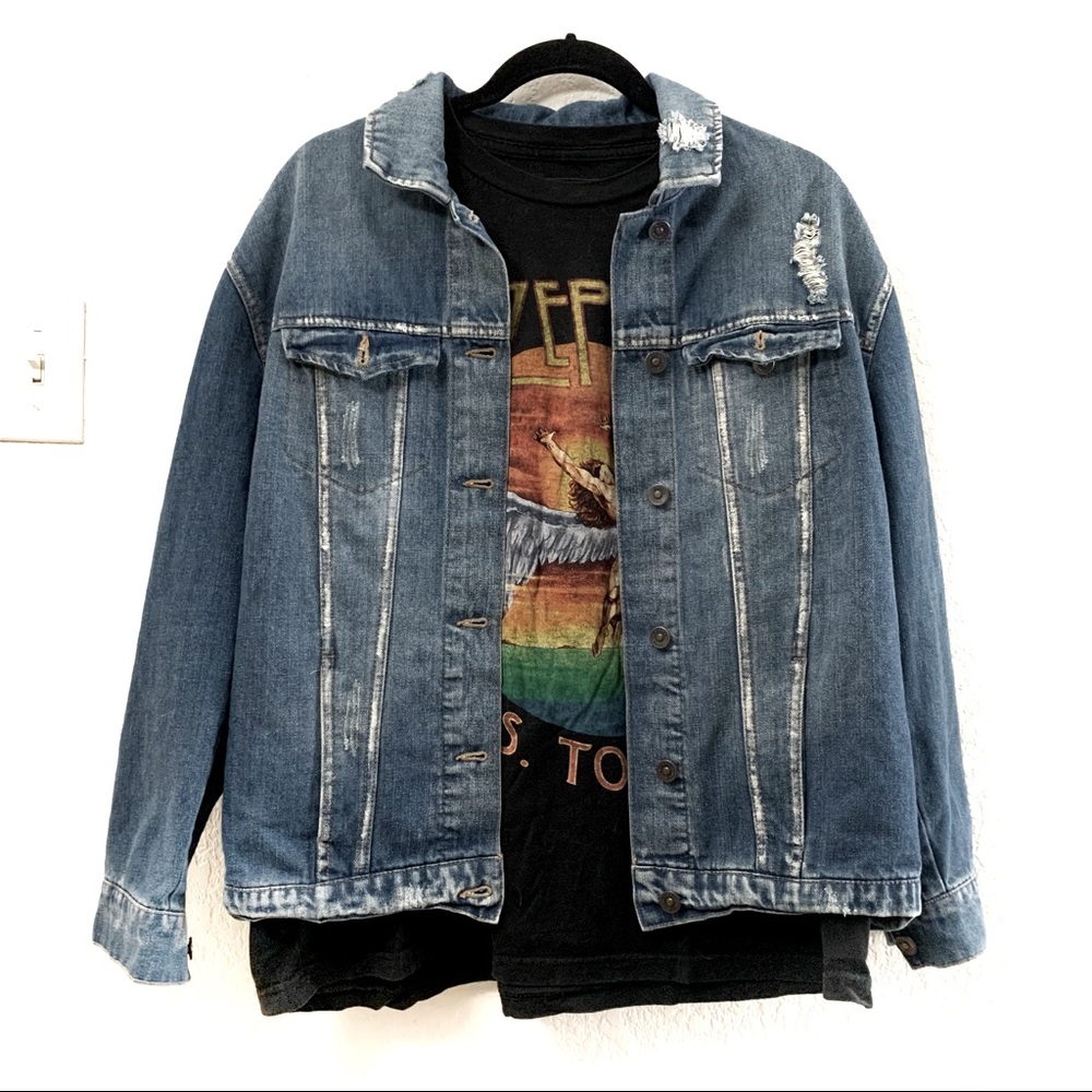 Distressed Denim Jacket